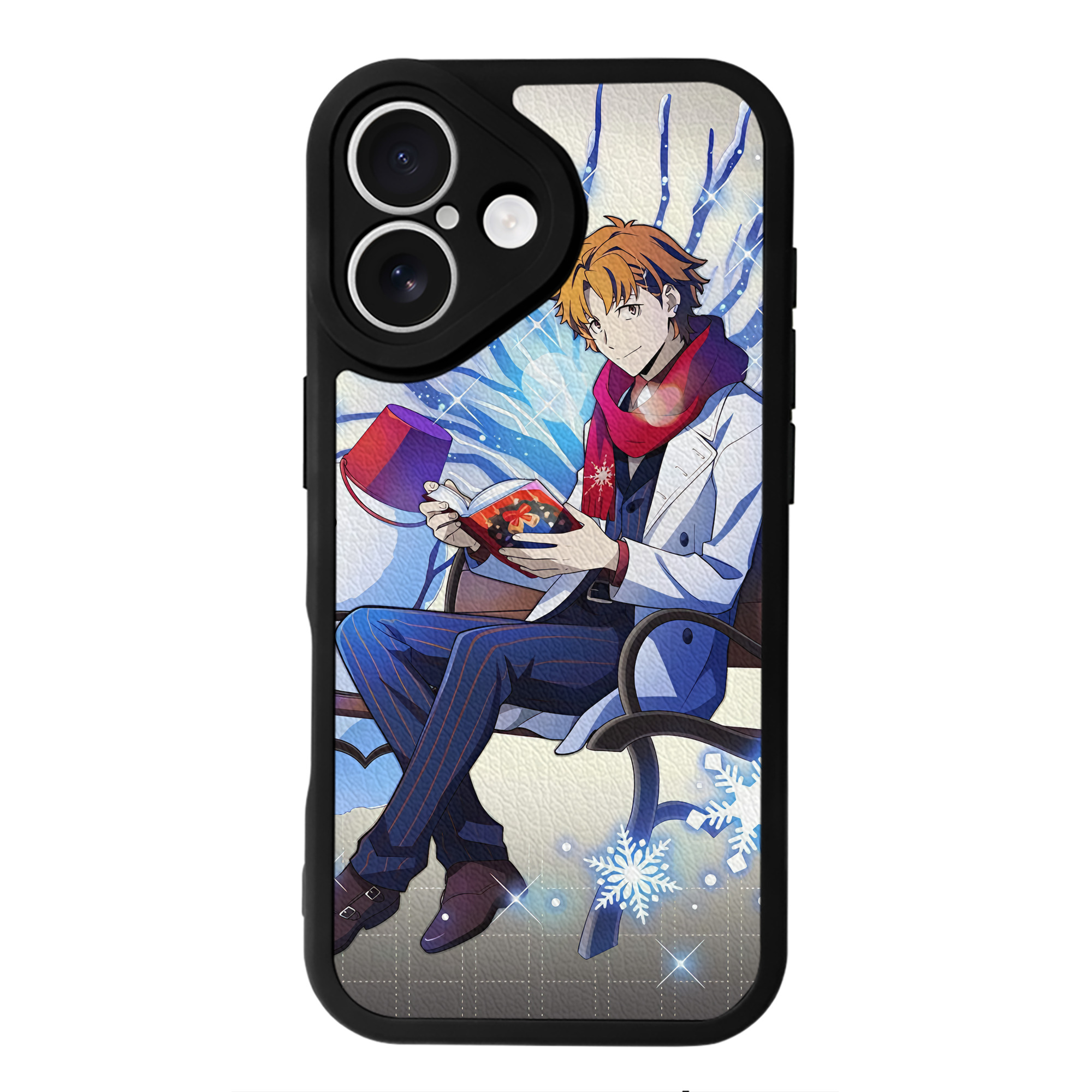 （画像用） 文豪ストレイドッグス Bungo Stray Dogs 【iPhone 16シリーズ対応】シリコンスマホケース（レザー調） 材質：シリコン